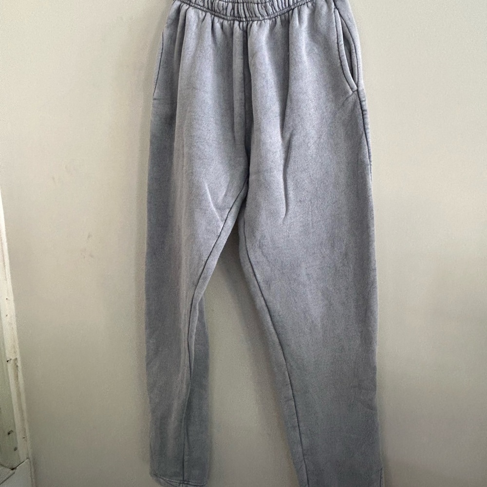 Prettylittlething Gray Split Bottom Sweats - image 1